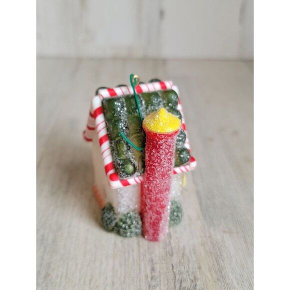 Hallmark 1984 sugar plum Cottage glitter ornament Xmas gingerbread man - Picture 3 of 7